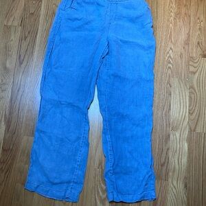 Cynthia Rowley 100 percent linen drawstring “denim” pants!